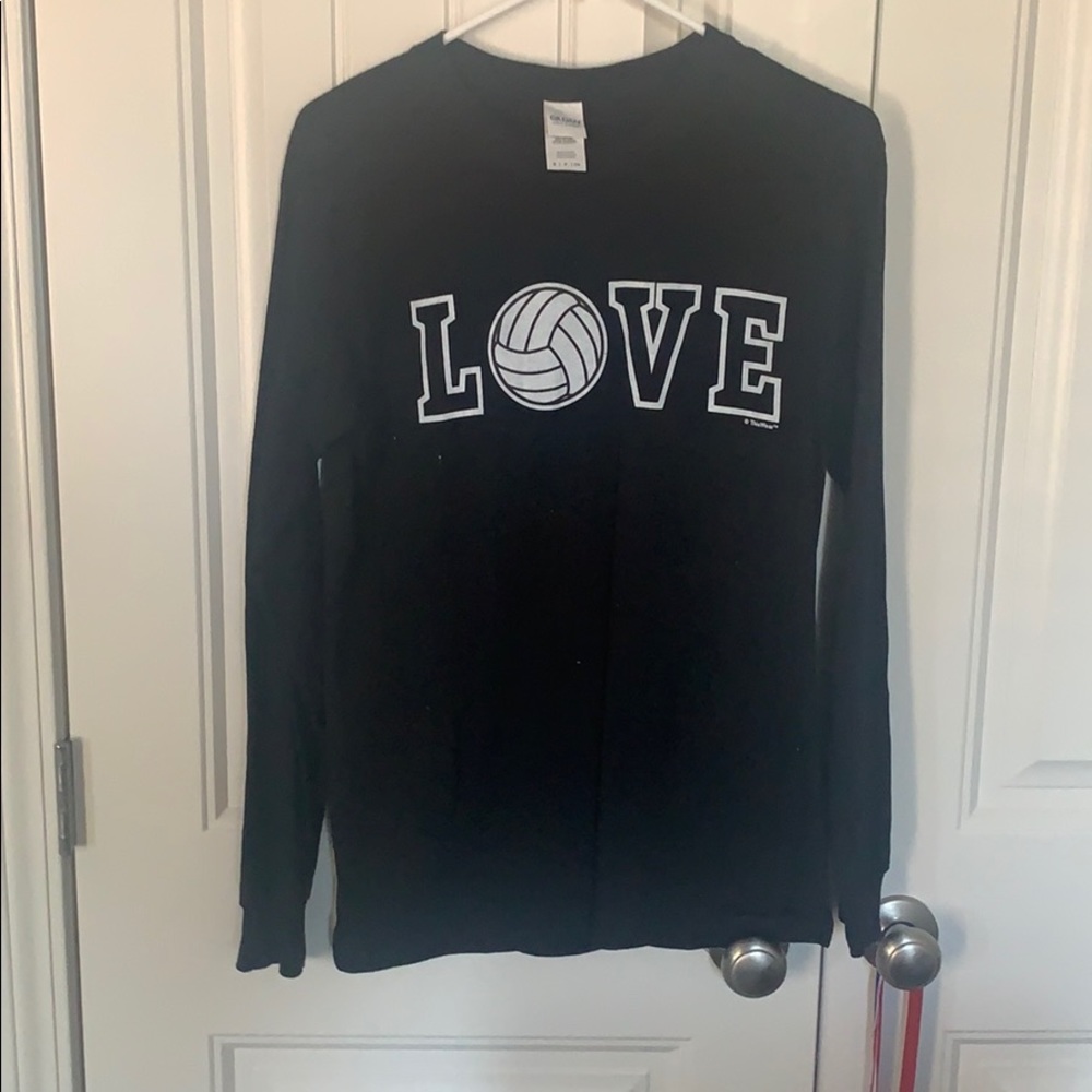 love volleyball long sleeve shirt